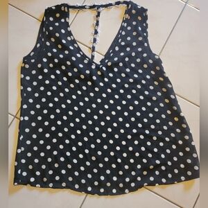 Womens tank top from moon,back and white,size small